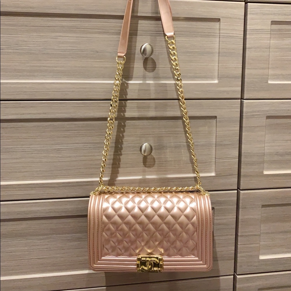 Bag of Parody Rose Gold Jelly Bag Authentic